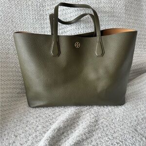Tory Burch Forest Green Tote Bag